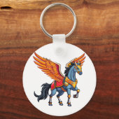 Vliegende pegasus sleutelhanger (Voorkant)