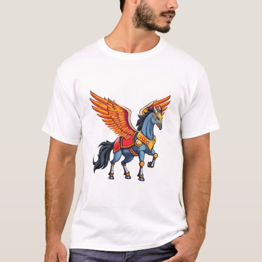 Vliegende pegasus t-shirt (Voorkant)
