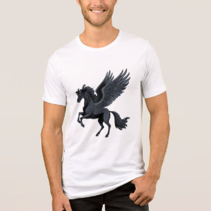 Vliegende pegasus Tri-Blend shirt
