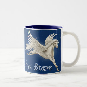 Vliegende Pegasus Tweekleurige Koffiemok
