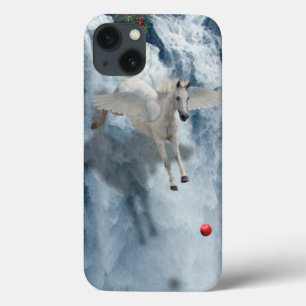 Vliegende Pegasus & Waterfall Fantasy Art Device H iPhone 13 Hoesje