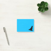 Vliegende Pelikaan Silhouet Sky Blue Post-it® Notes (Kantoor)