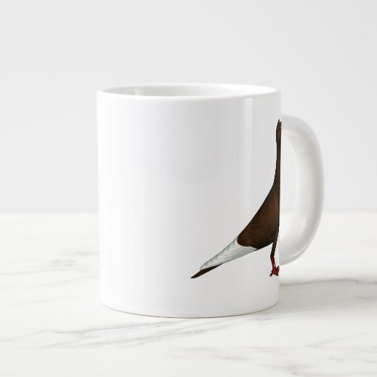 vliegende Pet duif Grote Koffiekop (Voorkant rechts)