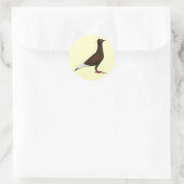 vliegende Pet duif Ronde Sticker (Tas)