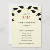 Vliegende Petten Graduation Party Invitation Kaart (Voorkant)