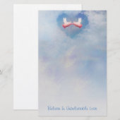 Vliegende pigs zoenen-geloven in ongelooflijke lie briefpapier (Voorkant / Achterkant)