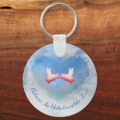 Vliegende pigs zoenen-geloven in ongelooflijke lie sleutelhanger (Voorkant)