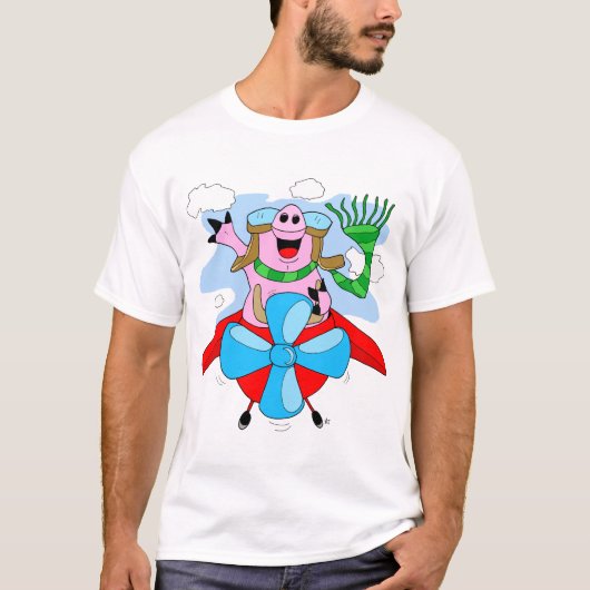 Vliegende piloot T-Shirt (Voorkant)