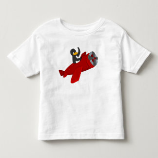 Vliegende pinguïn cartoon peuter t-shirt