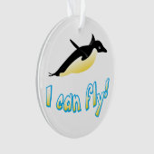 Vliegende pinguïn ornament (voorkant)