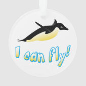Vliegende pinguïn ornament (achterkant)