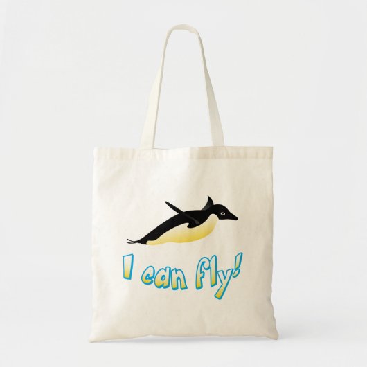 Vliegende pinguïn tote bag (Voorkant)