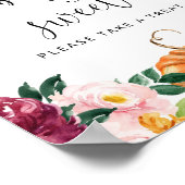 Vliegende pompoen, baby's en baby's poster (Hoek)