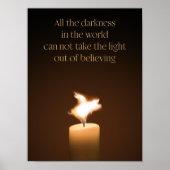 Vliegende Poster met kaars (Voorkant)