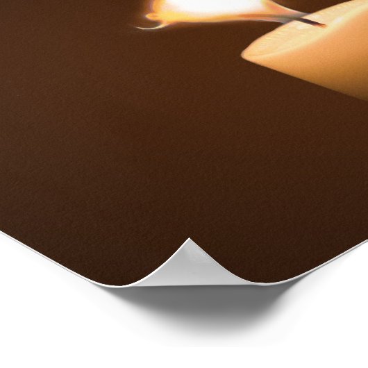 Vliegende Poster met kaars (Hoek)