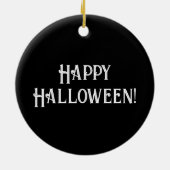 Vliegende raaf en middeleeuwse gotische kathedraal keramisch ornament (Achterkant)