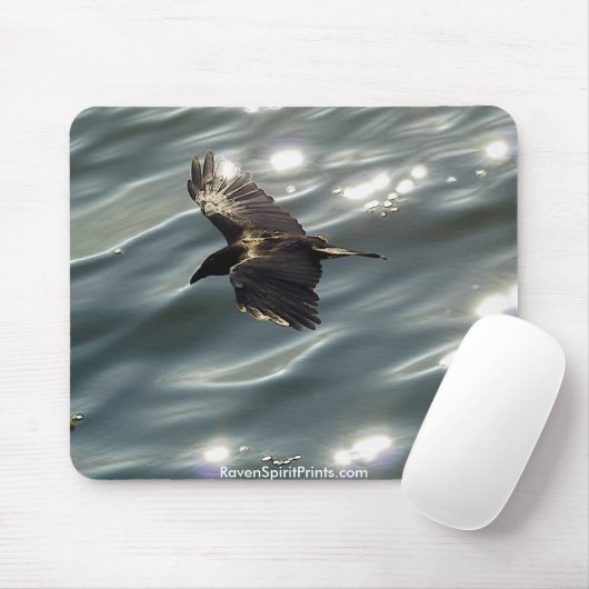 Vliegende RAVEN\CROW Mousepad Muismat (Met muis)