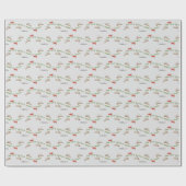 VLIEGENDE RENDIEREN KERST CADEAUPAPIER (Vlak)