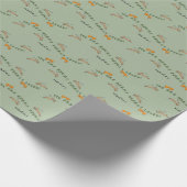 VLIEGENDE RENDIEREN KERST CADEAUPAPIER (Hoek)