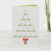 VLIEGENDE RENDIEREN KERST KAART (Voorkant)