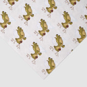 Vliegende rendierkliniek met prettige kerst tissuepapier (Detail)