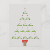 VLIEGENDE RENHERT KERST BRIEFKAART (Voorkant)