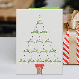VLIEGENDE RENHERT KERST KAART