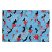 Vliegende rode ballonnen kussensloop (Achterkant-Links)