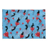 Vliegende rode ballonnen kussensloop (Achterkant-Rechts)