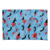 Vliegende rode ballonnen kussensloop (Voorkant-Links)