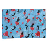 Vliegende rode ballonnen kussensloop (Voorkant-Rechts)