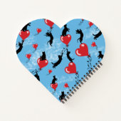 Vliegende rode ballonnen notitieboek (Achterkant)