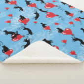 Vliegende rode ballonnen sherpa deken (3/4)