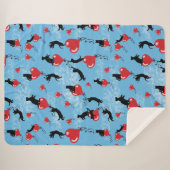 Vliegende rode ballonnen sherpa deken (Voorkant (horizontaal))