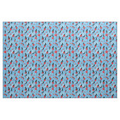 Vliegende rode ballonnen stof (Fat Quarter)