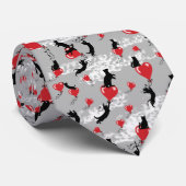 Vliegende rode ballonnen stropdas (Opgerold)