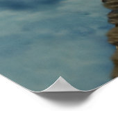 Vliegende rode drakenschaap poster (Hoek)