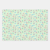 Vliegende roodpatroonsport inpakpapier vel (Voorkant 2)