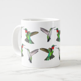 Vliegende ruby Throated Hummingbird Mok