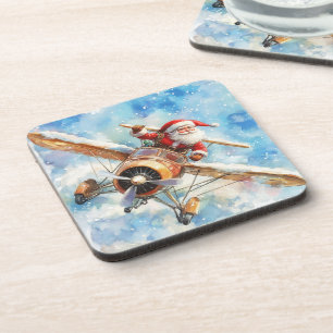 Vliegende Santa Drink Coasters Bier Onderzetter