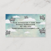 Vliegende schapenvleugels breitter breitting croch visitekaartje (Achterkant)