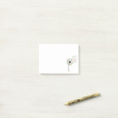 Vliegende schattige beren paardenbloem flow post-it® notes (Op bureau)