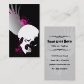 vliegende schedel visitekaartje (Voorkant / Achterkant)