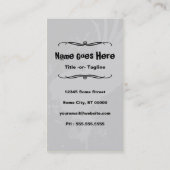 vliegende schedel visitekaartje (Achterkant)