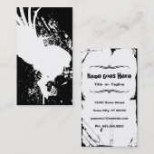 vliegende schedel visitekaartje (Voorkant / Achterkant)