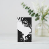 vliegende schedel visitekaartje (Staand voorkant)