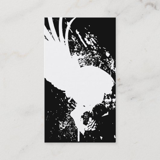 vliegende schedel visitekaartje (Voorkant)