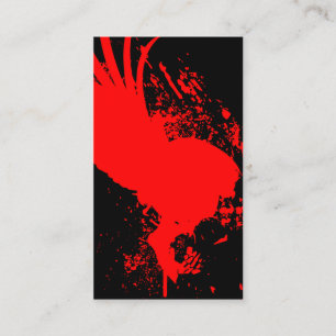 vliegende schedel visitekaartje