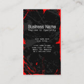 vliegende schedel visitekaartje (Achterkant)