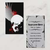 vliegende schedel visitekaartje (Voorkant / Achterkant)